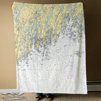 Thumbnail for Nautical Chart Blankets, Maine Coastal Maps
