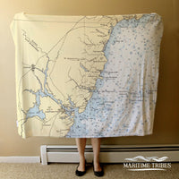 Thumbnail for Nautical Chart Blankets, Maine Coastal Maps