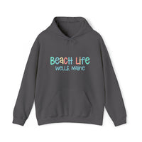 Thumbnail for Beach Life Heavy Blend Hooded Sweatshirt, Personalized, Charcoal