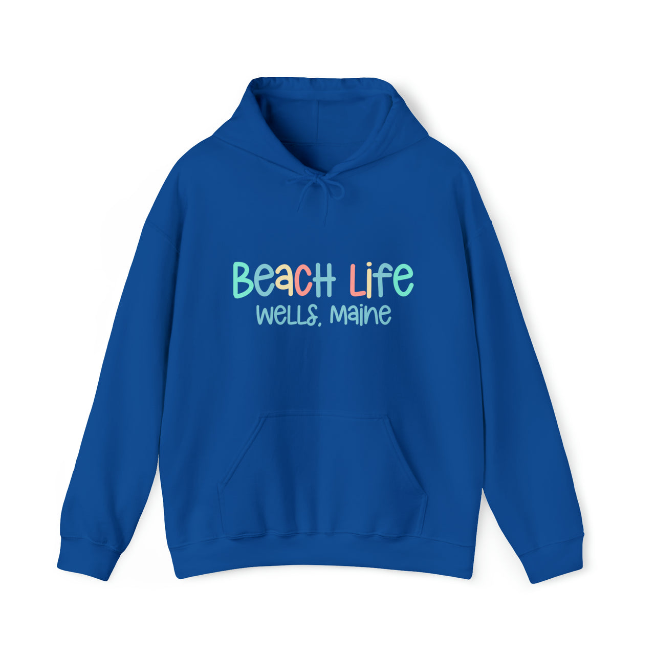 Beach Life Heavy Blend Hooded Sweatshirt, Personalized, Royal