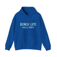 Thumbnail for Beach Life Heavy Blend Hooded Sweatshirt, Personalized, Royal