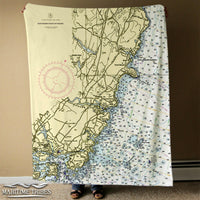 Thumbnail for Nautical Chart Blankets, Maine Coastal Maps
