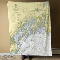 Thumbnail for Nautical Chart Blankets, Maine Coastal Maps