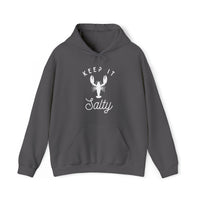 Thumbnail for Keep It Salty Heavy Blend Hooded Sweatshirt, Unisex Charcoal