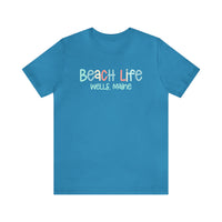 Thumbnail for Beach Life Weekend Tee Shirt, Personalized Aqua