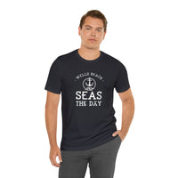 Thumbnail for Personalized Unisex Weekend Tee, Seas The Day Print, Dark Grey