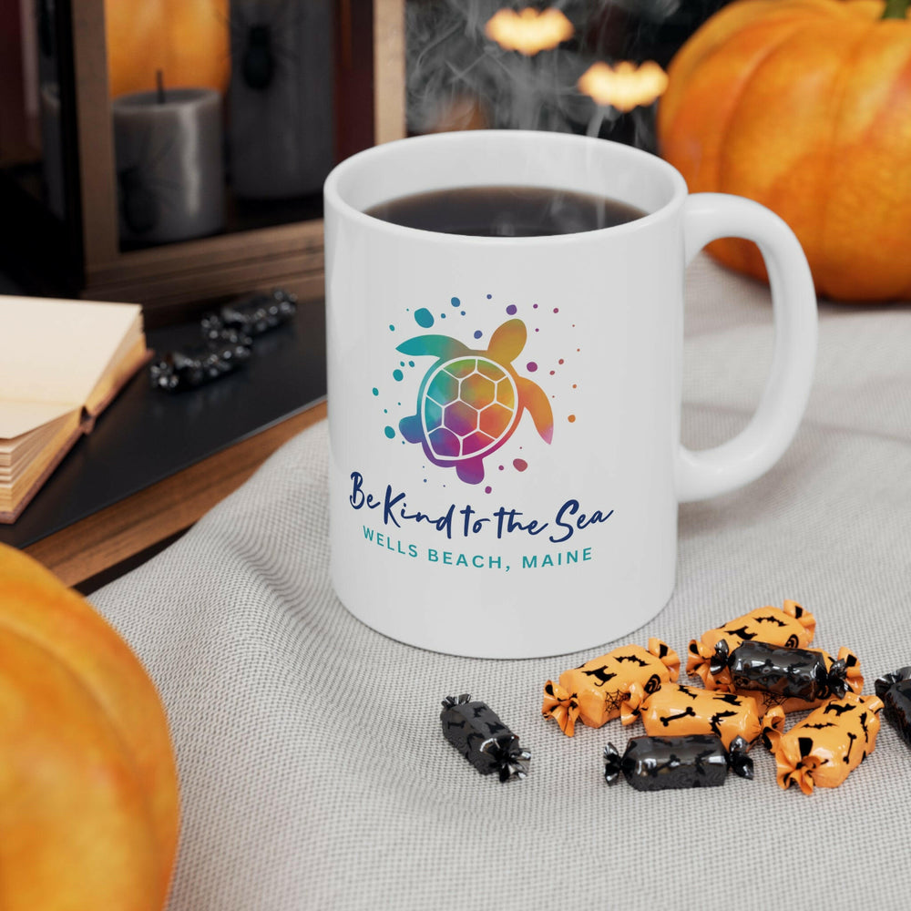 Personalized Be Kind To The Sea Ceramic Coastal Mug
