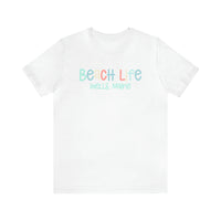 Thumbnail for Beach Life Weekend Tee Shirt, Personalized White