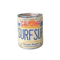 Thumbnail for California License Plate Ocean Breeze Paint Can Candle Paint Can Candle Surf's Up Candle   