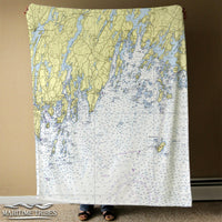 Thumbnail for Nautical Chart Blankets, Maine Coastal Maps