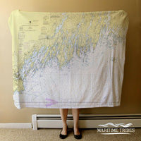 Thumbnail for Nautical Chart Blankets, Maine Coastal Maps