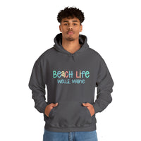 Thumbnail for Beach Life Personalized Heavy Blend Charcoal Hooded Sweatshirt 
