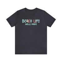 Thumbnail for Beach Life Weekend Tee Shirt, Personalized Heather Navy