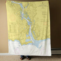 Thumbnail for Nautical Chart Blankets, Connecticut Coastal Maps