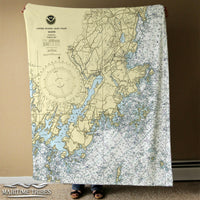 Thumbnail for Nautical Chart Blankets, Maine Coastal Maps