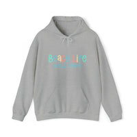 Thumbnail for Beach Life Heavy Blend Hooded Sweatshirt, Personalized, Sport Grey