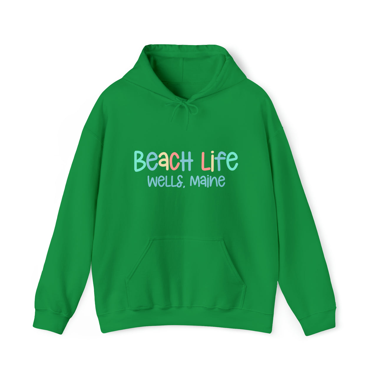Beach Life Heavy Blend Hooded Sweatshirt, Personalized, Irish Green