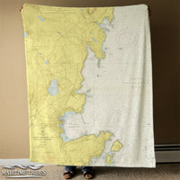 Thumbnail for Nautical Chart Blankets, Maine Coastal Maps