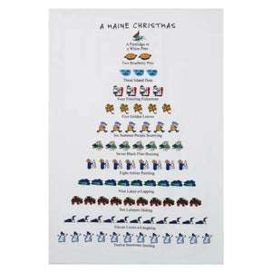 A Maine Christmas Kitchen Towel, 18 x 26