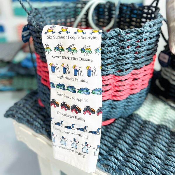 A Maine Christmas Kitchen Towel, 18 x 26