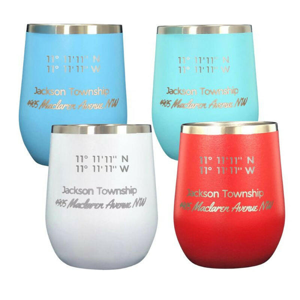 Latitude & Longitude Polar Camel Stemless Wine Tumbler Tumblers New England Trading Co