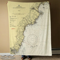Thumbnail for Nautical Chart Blankets, Maine Coastal Maps