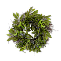 Thumbnail for Blueberry and Boxwood Summer Wreath