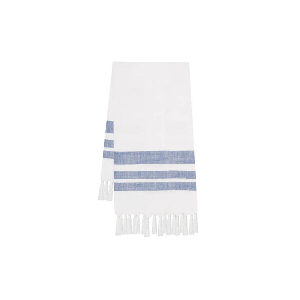 Denim Striped Kitchen Dish Towels, 18" x 27", Coastal Dish Towel