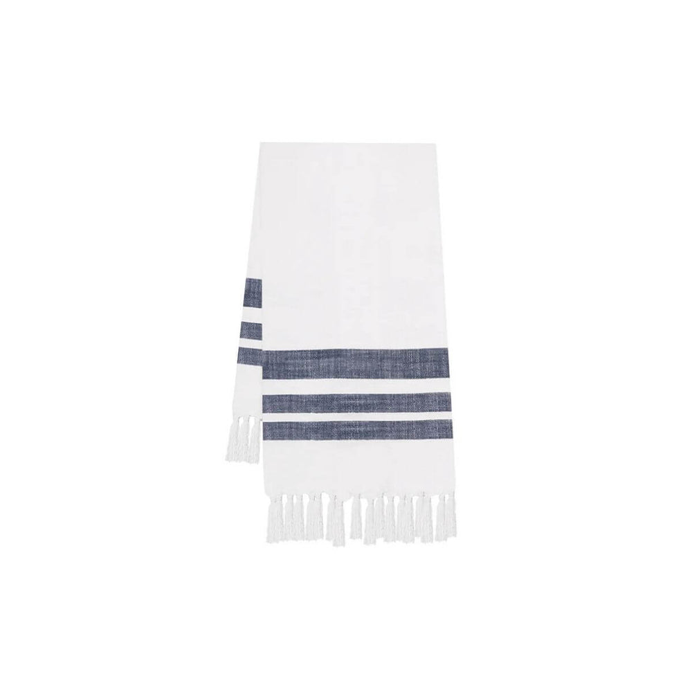 Denim Striped Kitchen Dish Towels, 18" x 27", Coastal Dish Towel