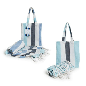 Coastal Stripes Turkish Towel in a Bag