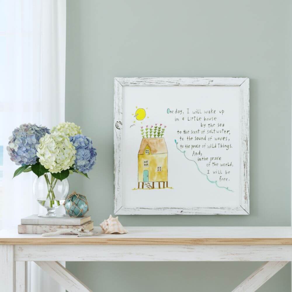 Grace of the World By Sandy Gingras - Shelf Art White 8.25 x 8.25