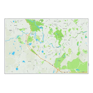 Nautical Chart Placemats, Locations in Massachusetts