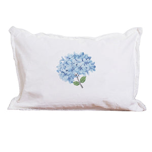Endless Summer Hydrangea Lumbar Pillow, 12 x 18