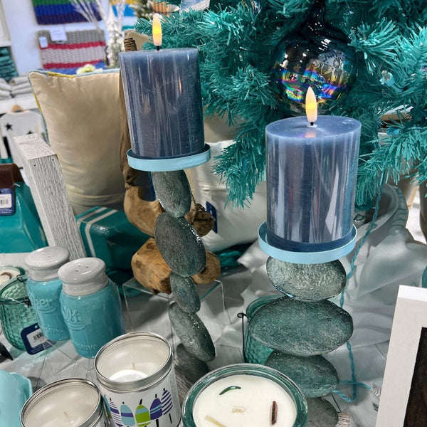 Enduring Flameless Candle, Navy