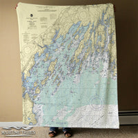 Thumbnail for Nautical Chart Blankets, Maine Coastal Maps