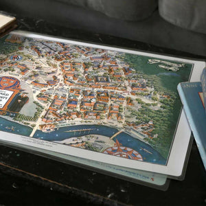 Nautical Chart Placemats, Locations in Massachusetts
