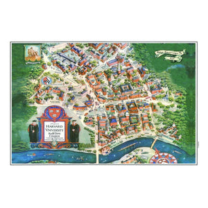 Nautical Chart Placemats, Locations in Massachusetts