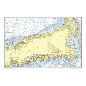 Nautical Chart Placemats, Locations in Massachusetts