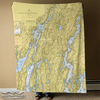 Thumbnail for Nautical Chart Blankets, Maine Coastal Maps