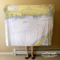 Thumbnail for Nautical Chart Blankets, Connecticut Coastal Maps