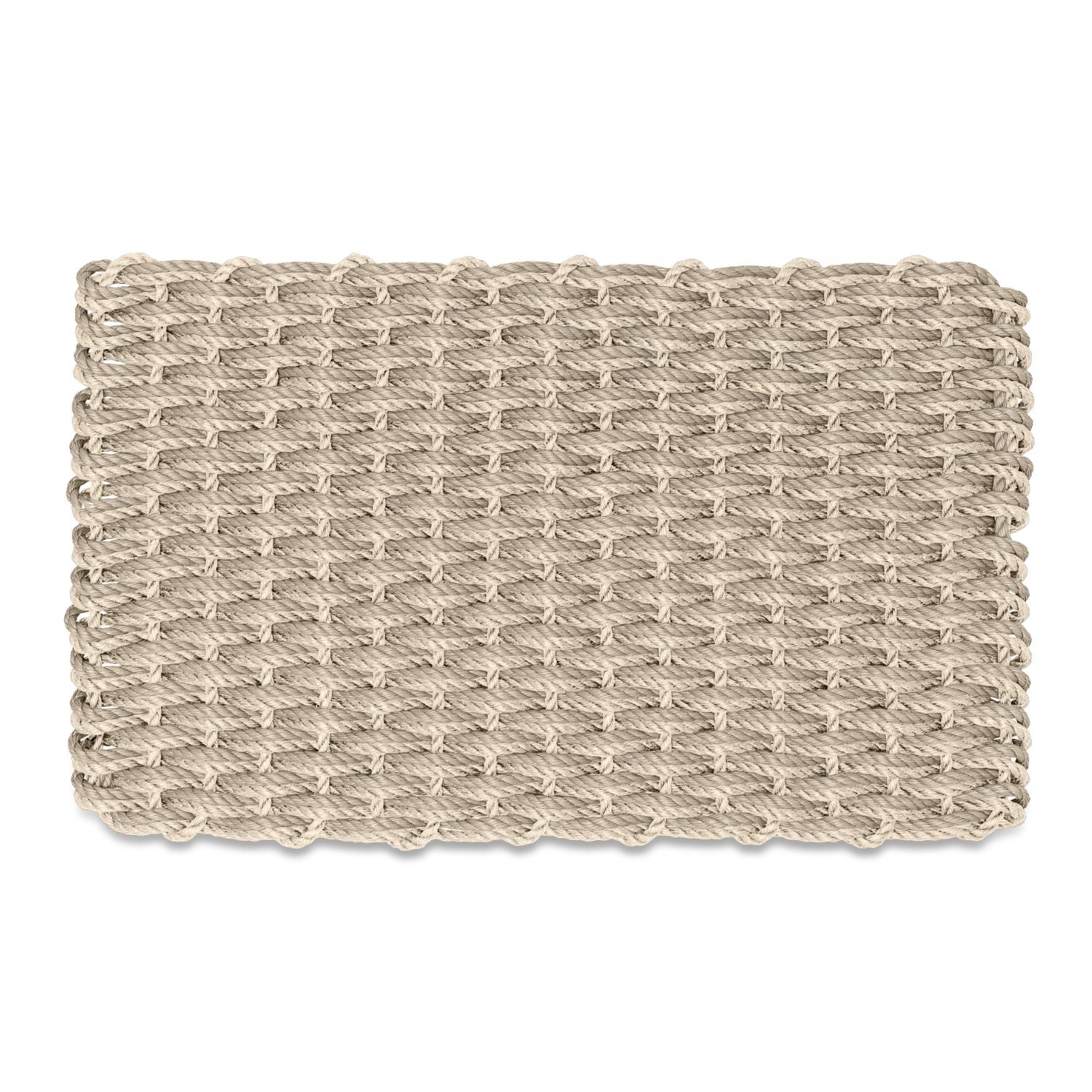Light Tan & Sand Lobster Rope Doormat | Double Weave Mats | New