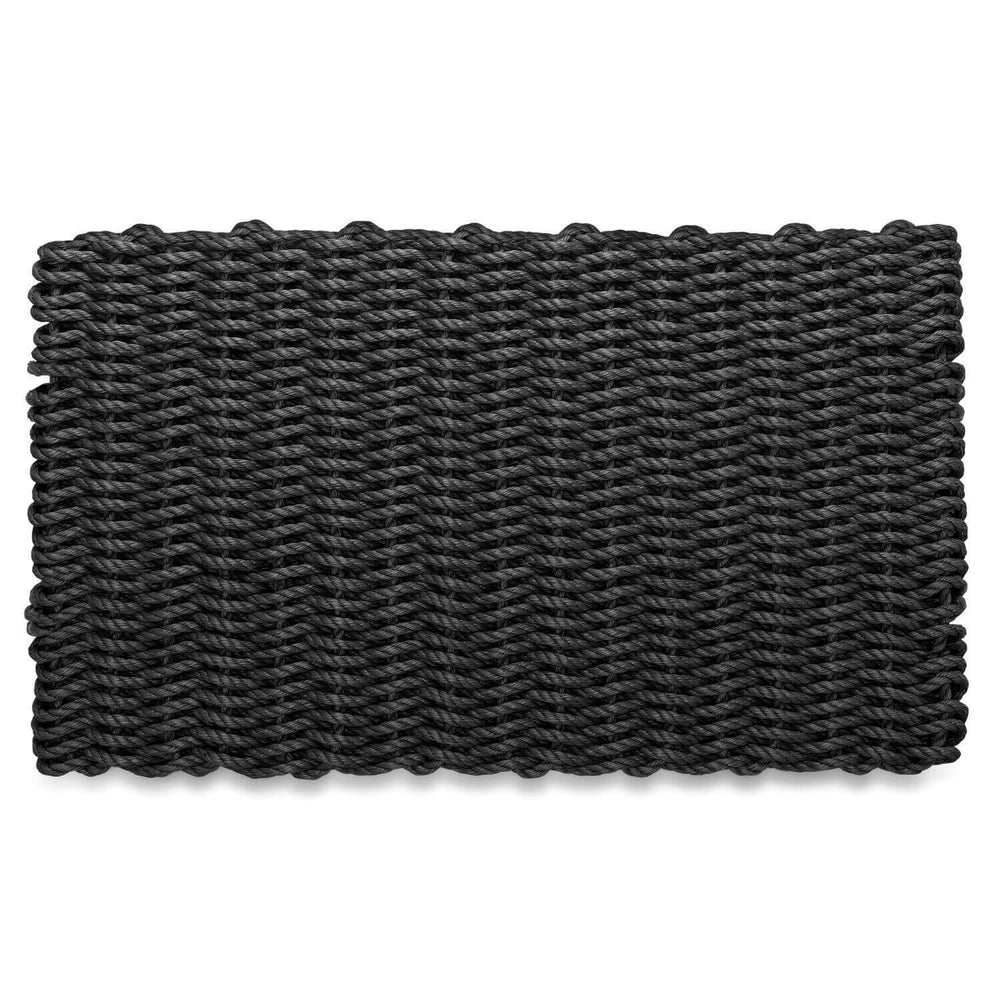 Lobster Rope Doormats, Outdoor Door Mats, Wicked Good Door Mats Made in Maine, Solid Black