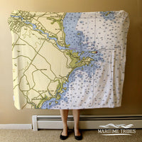 Thumbnail for Nautical Chart Blankets, Maine Coastal Maps