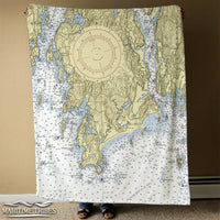 Thumbnail for Nautical Chart Blankets, Maine Coastal Maps