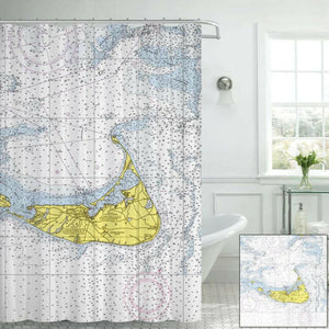 Nautical Chart Curtains, Locations in Massachusetts
