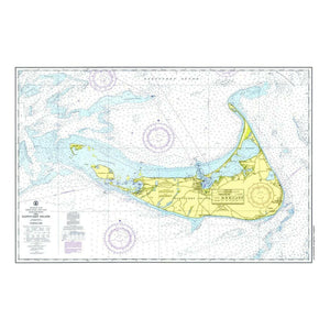 Nautical Chart Placemats, Locations in Massachusetts