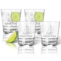 Thumbnail for Personalized Old Fashioned Glasses, Choose Your Nautical Design, Unbreakable Acrylic Drinkware Sets New England Trading Co   