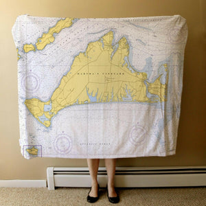 Nautical Chart Blanket, Locations in Massachusetts