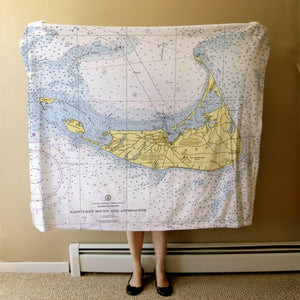 Nautical Chart Blanket, Locations in Massachusetts