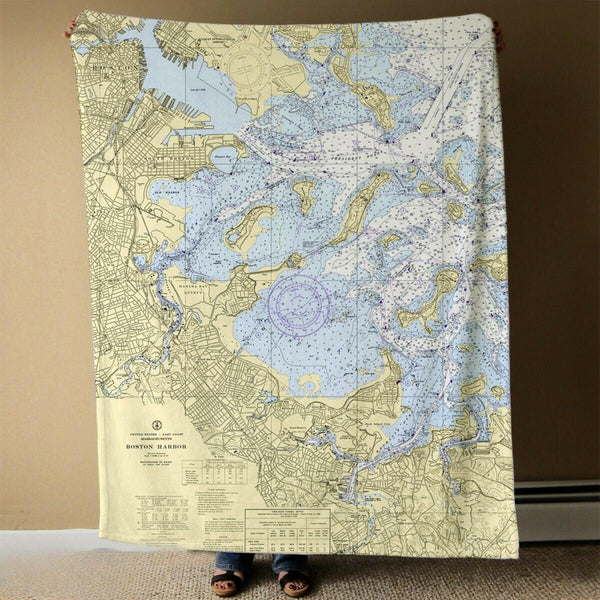 Nautical Chart Blanket, Locations in Massachusetts